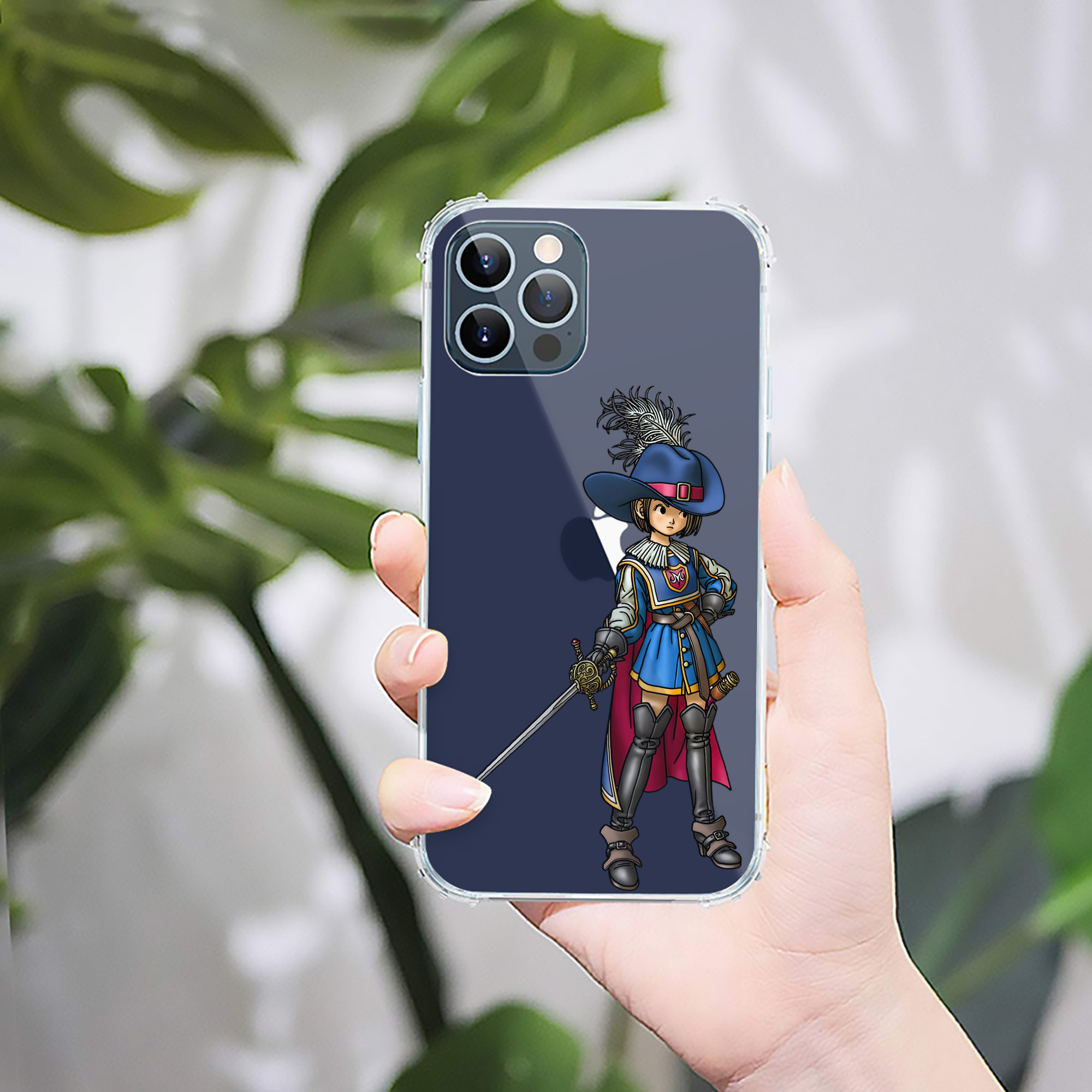 （画像用） ドラゴンクエスト Doragon Kuesuto Dragon Quest 【iPhone 12シリーズ対応】透明スマホケース（クリアソフトケース）
